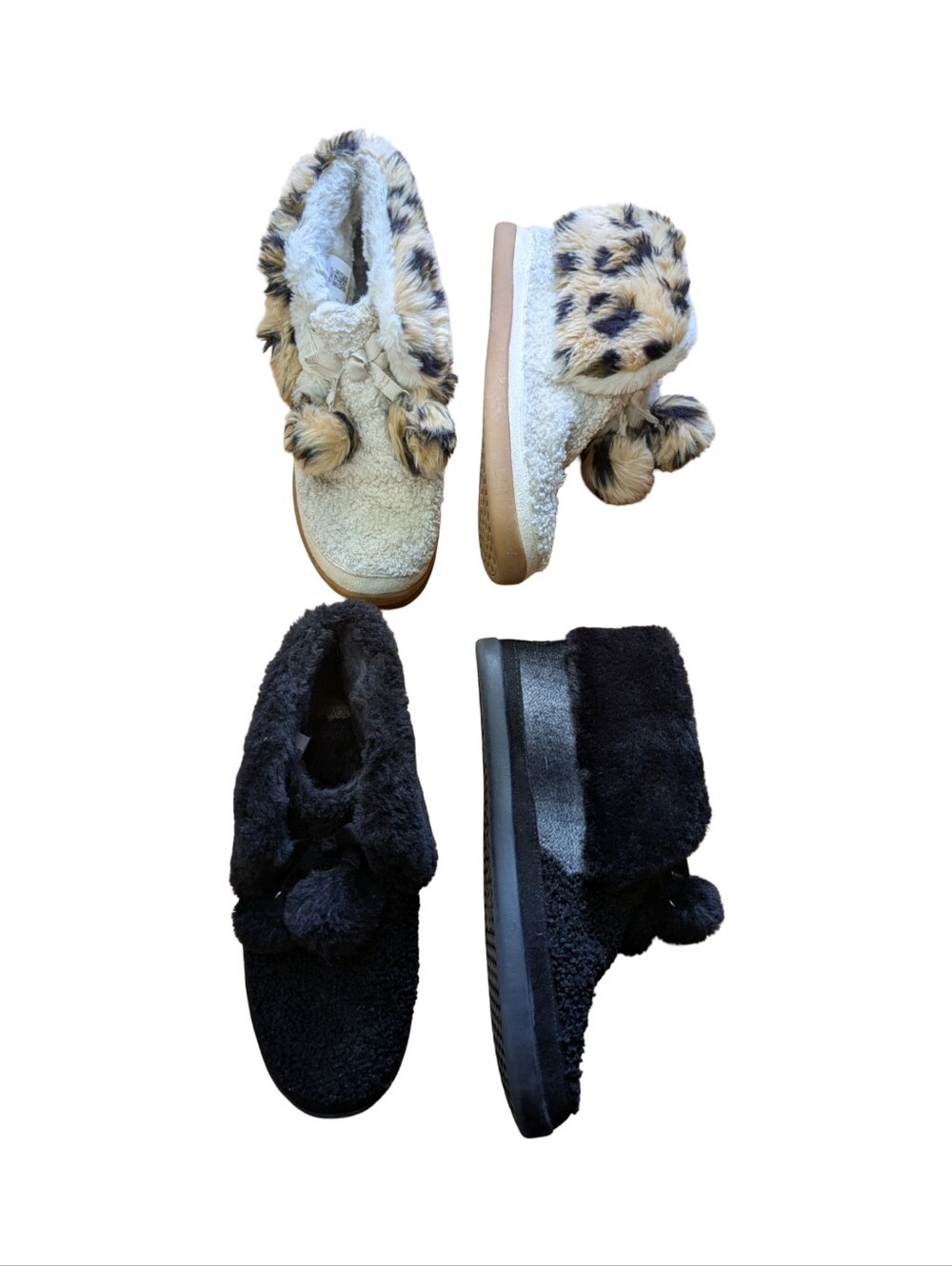Toms Celeste Slippers Duo - Cozy Pom-Pom Sherpa Slip-On Slippers